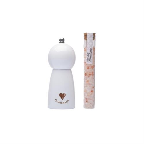 Macina sale bianco in legno