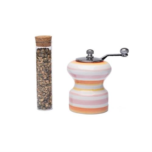 Macina pepe con fialetta Mr Arthur Righe rosa