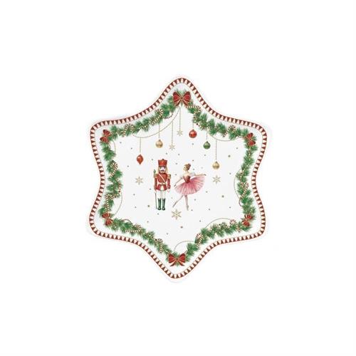 Piatto in porcellana linea Magie de Noel