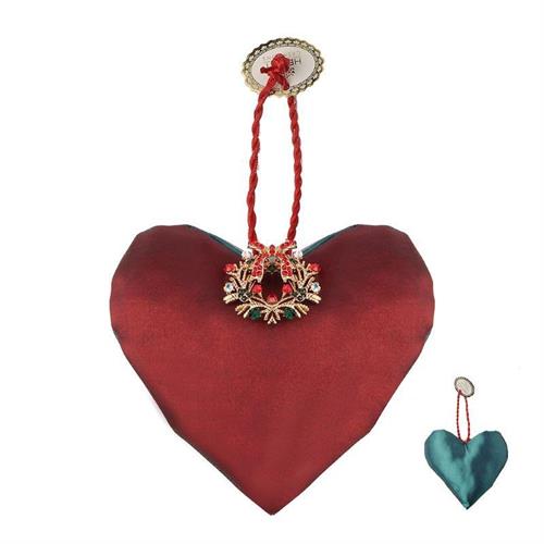 Cuore in tessuto da appendere