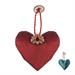 Cuore in tessuto da appendere