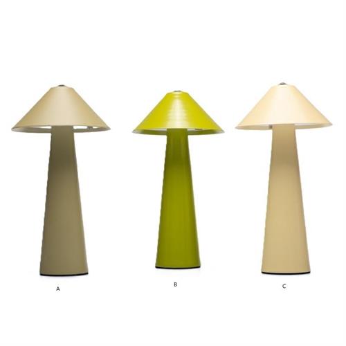 Set 3 lampade led ricaricabili colorazioni assortite