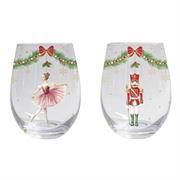 Bicchieri in vetro Magie de Noel (2PZ)