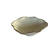 Ciotola in porcellana con bordo oro