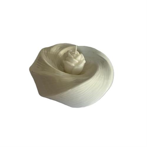 Ciotola nest in porcellana portacandela rosa