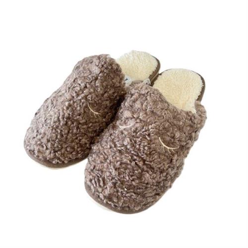 Pantofole Marroni effetto pecora, misura 38/40