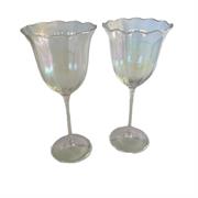 Bicchieri in vetro con bordo ondulato in box (2 PZ)