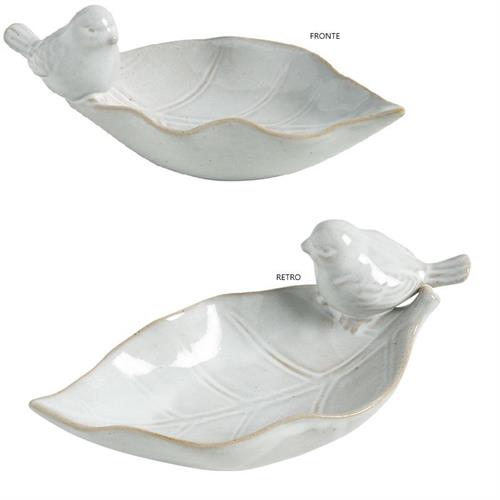 Ciotola in gres con uccellino