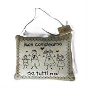 Cuscino decorativo Buon compleanno