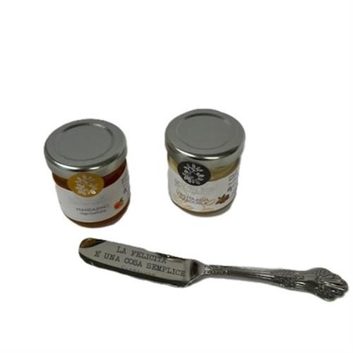 Set degustazione confettura mandarino, crema madorla e paletta