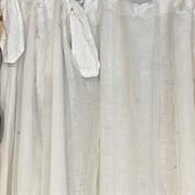 Tenda in lino e organza con cristalli e lacci Arte Pura