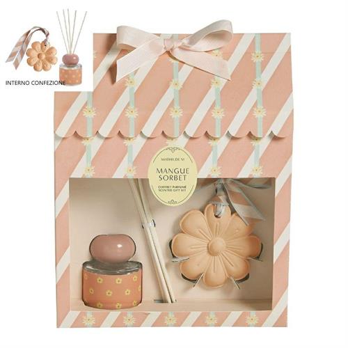 Cofanetto regalo con diffusore di profumo e gesso Mangue Sorbet