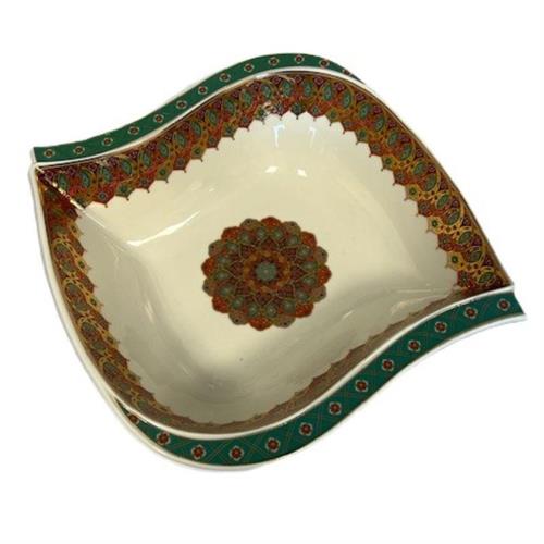 Centrotavola in porcellana con decorazione Stelle di Persia