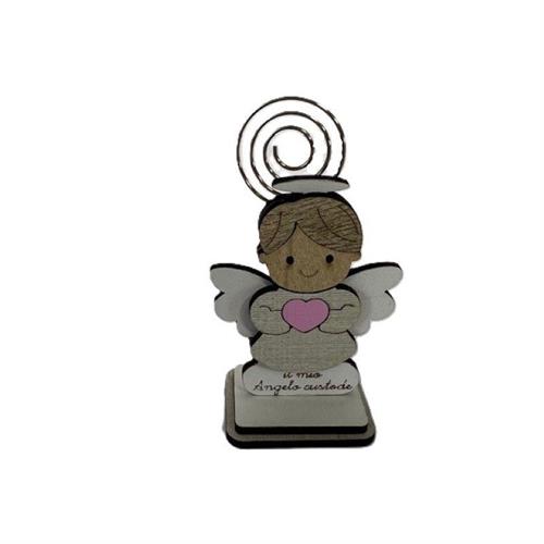 Memoclip angioletto cuore rosa