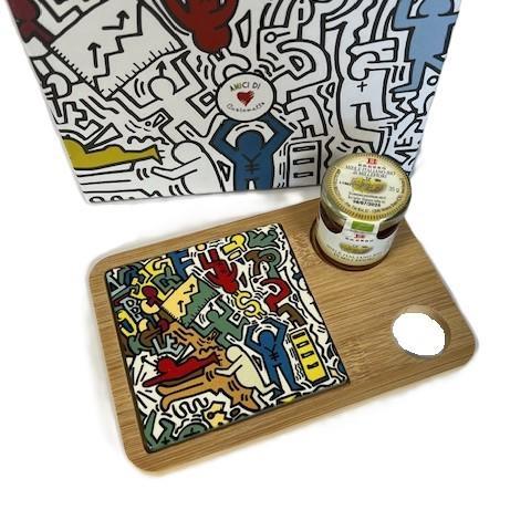 Tagliere con miele coordinato