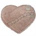 Tappeto cuore Rose Romance, rosa chiaro