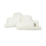Coppia di cuscini a forma di nuvola con imbottitura bianco avorio