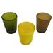 Bicchiere vetro sfumato Choco/Yellow/Green Memento (6PZ)