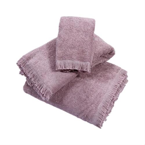 Set 2 asciugamani viso e ospite lavanda