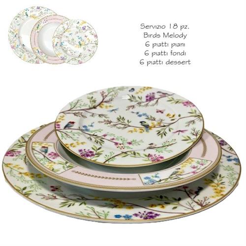 Piatti Birds Melody Easy Life (18Pz)