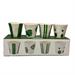 Set 4 bicchierini caffè fantasie assortite green Easy Life
