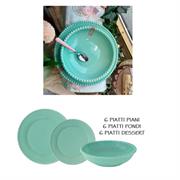 Piatti Tiffany Acquamarina Easy Life (18Pz)