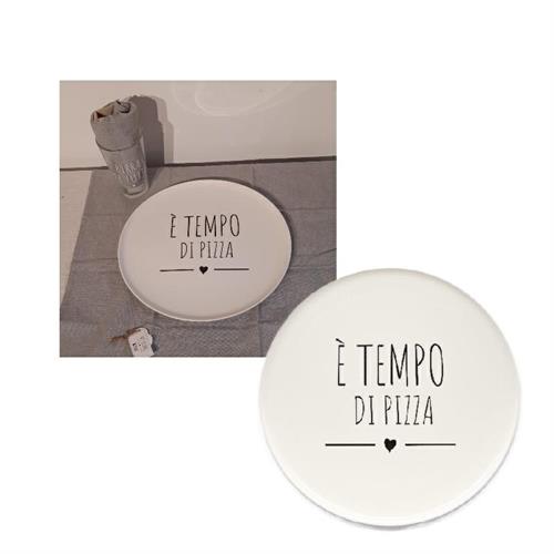 Piatto pizza E'tempo di pizza Nuvole di Stoffa