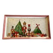 Vassoio rettangolare Carol rosso Nuvole di Stoffa