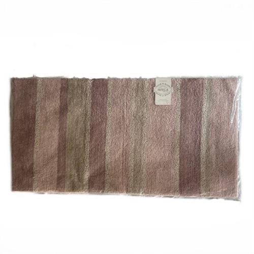 Tappeto Nuance cotone tinto filo righe rosa