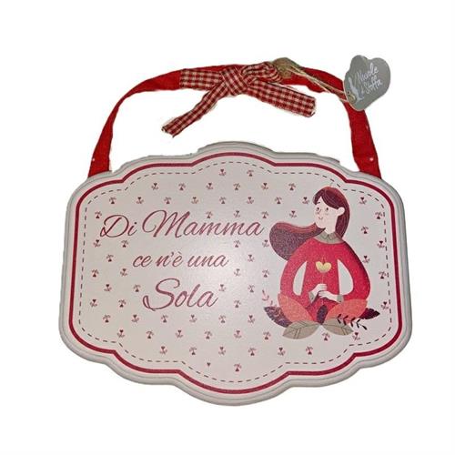 Targhetta dedica Mamma Nuvole di Stoffa
