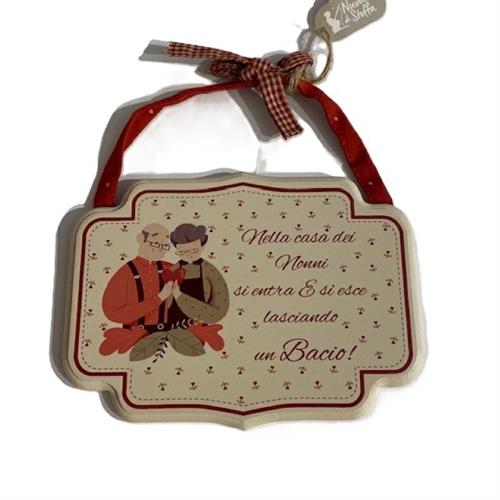 Targhetta dedica Nonni Nuvole di Stoffa