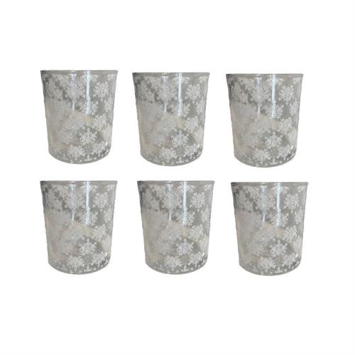 Bicchiere vetro acqua come nelle favole Nuvole di Stoffa (6Pz)