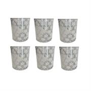 Bicchiere vetro acqua come nelle favole Nuvole di Stoffa (6Pz)