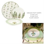 Piatti in ceramica North Nuvole di Stoffa (18Pz)