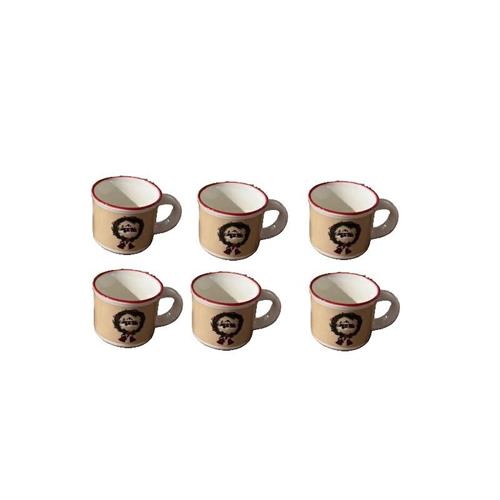 Set 6 tazzine natalizie ghirlanda Nuvole di Stoffa