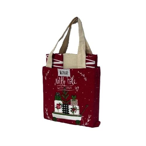 Borsa cotone con 3 strofinacci Natale regali Nuvole di Stoffa