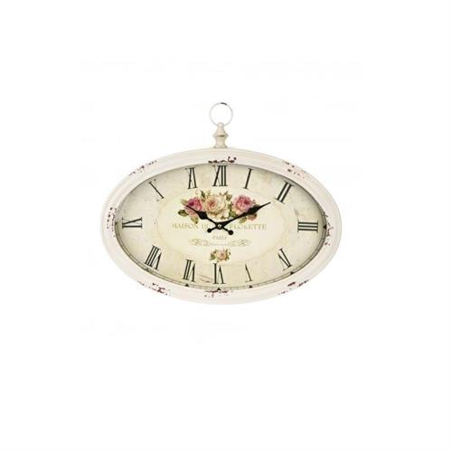 Orologio Shabby ovale Nuvole di Stoffa