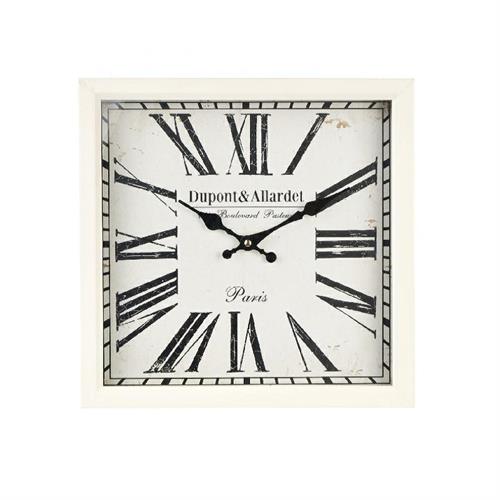 Orologio da parete quadrato Nuvole di Stoffa