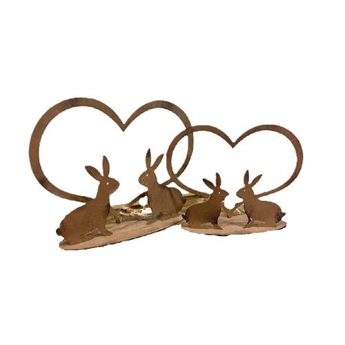 Set decorazione cuori e conigli Nuvole di Stoffa