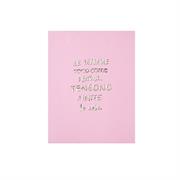 Canovaccio rosa con dedica per la mamma Nuvole di Stoffa