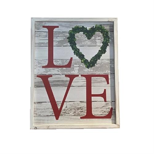 Quadro con scritta LOVE Nuvole di Stoffa