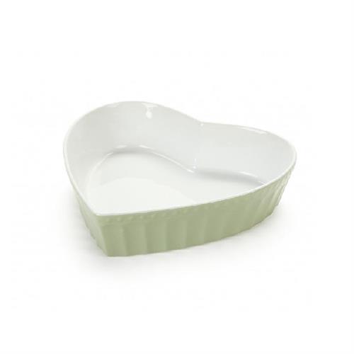 Teglia in ceramica a cuore Nuvole di Stoffa