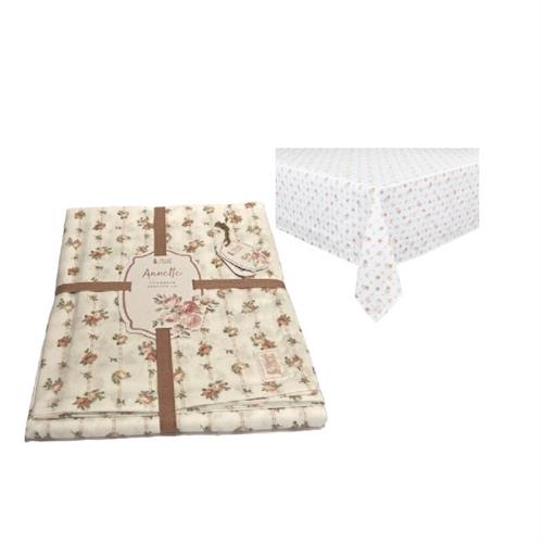 Tovaglia rettangolare Annette roselline Nuvole di Stoffa