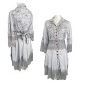 Caftano in cotone e pizzo Respiro Old Arte Pura