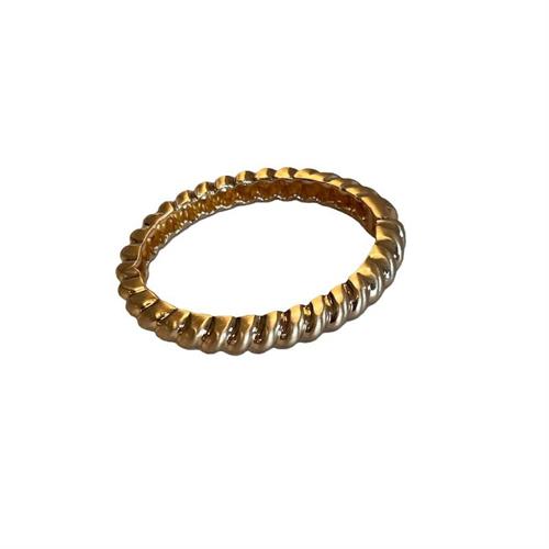 Bracciale gold molla satinato effetto arricciato