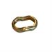 Bracciale gold molla satinato ondulato