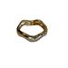 Bracciale gold molla lucido onde grandi