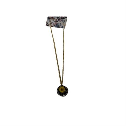 Collana vittoriana gold con fiore