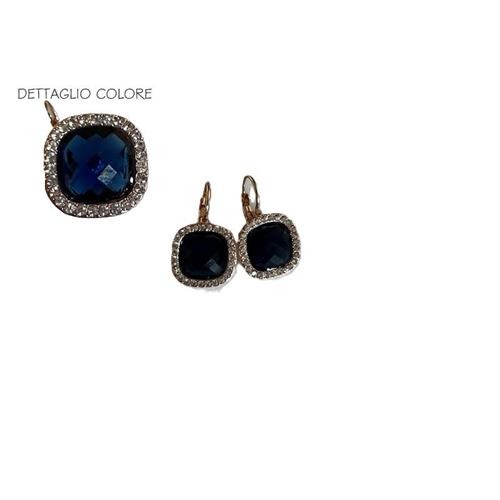 Orecchini pomellato blu notte