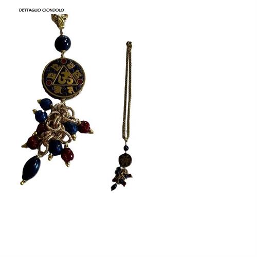 Collana portafortuna colore blu